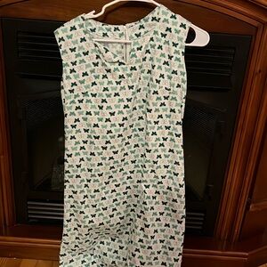 Vintage Women’s Handmade Butterfly Print Dress